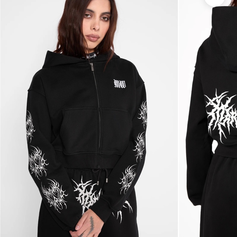 Mary Wyatt cropped hoodie brand new